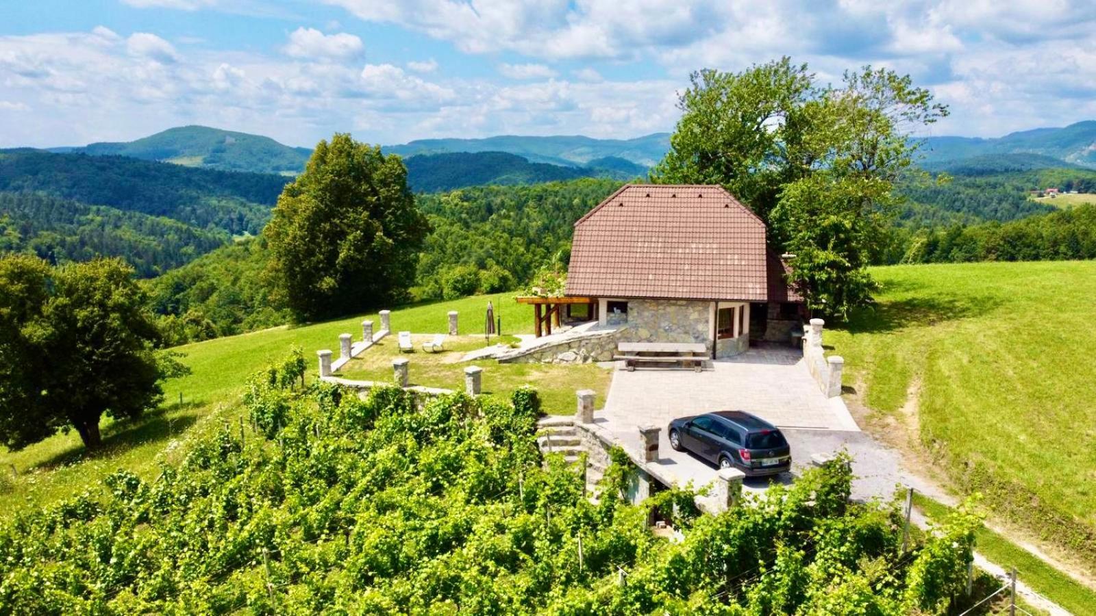 Zerko Holiday Home - Vineyard Chalet With Sauna And Jacuzzi Free Mirna Exterior photo
